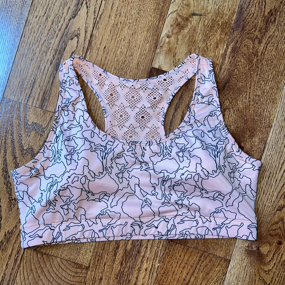 Zyia Bomber Bra. True peach color. Perfect for any workout!